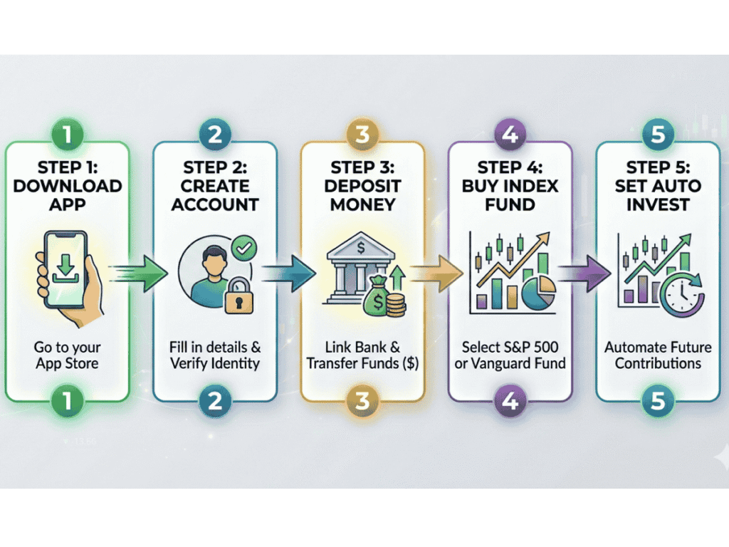 step by step process to start investing for beginners