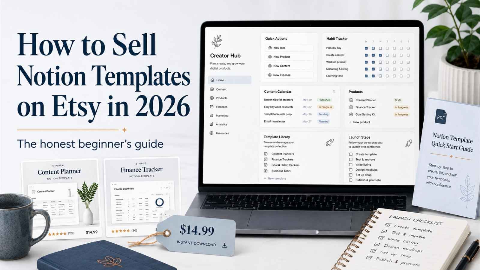 How to Sell Notion Templates on Etsy in 2026 (The Honest Beginner’s Guide)