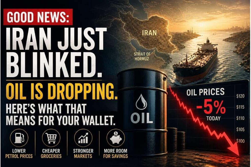 Good News: Iran Just Blinked. Oil Is Dropping. Here’s What That Means for Your Wallet.