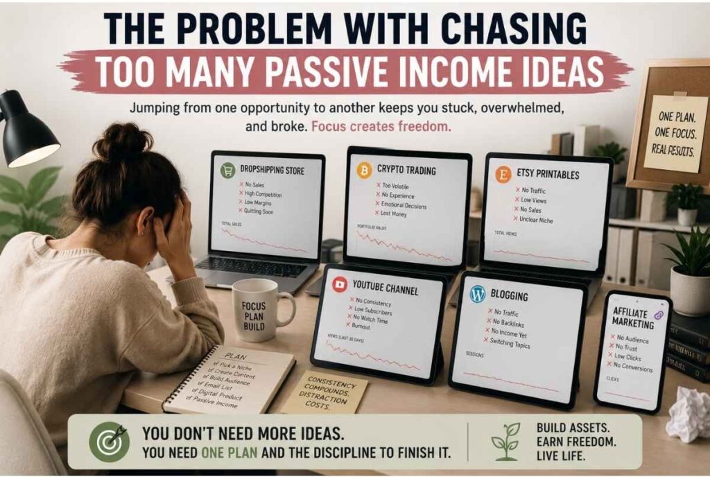 The Problem With Chasing Too Many Passive Income Ideas