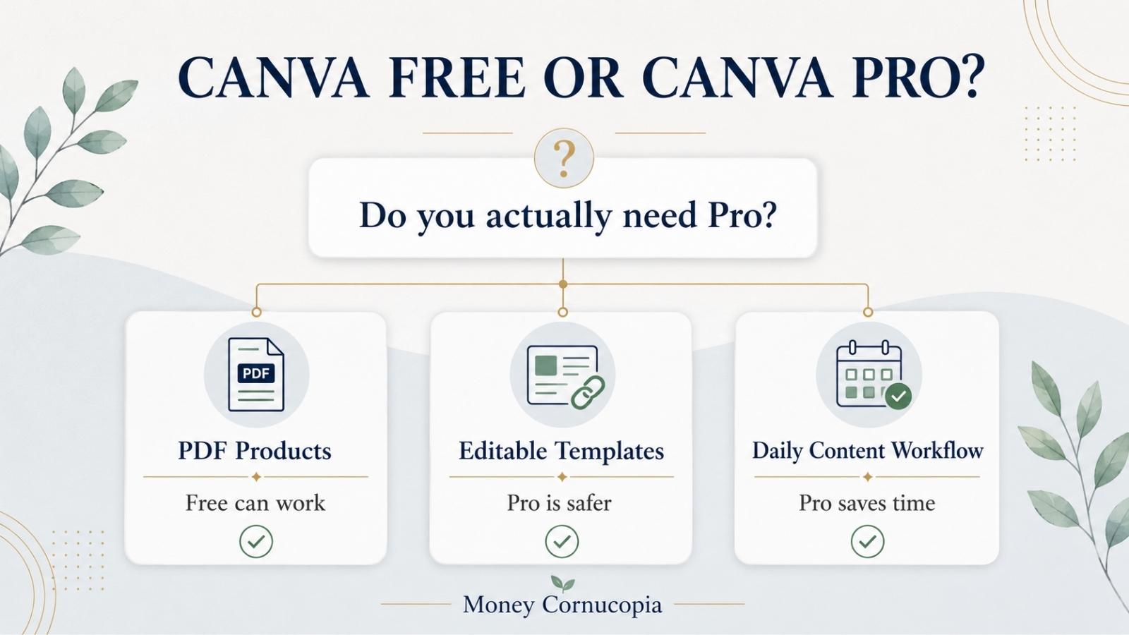 I Use Canva Every Day for Pinterest Pins and Digital Products. Do You Actually Need Pro?