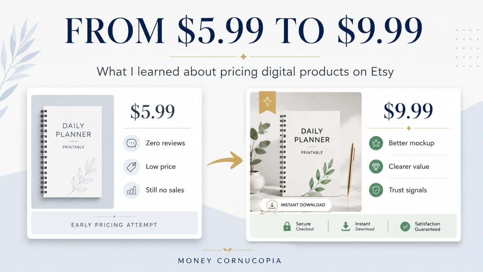 I Priced My Etsy Digital Products at $5.99. Here Is Why I Changed My Mind.