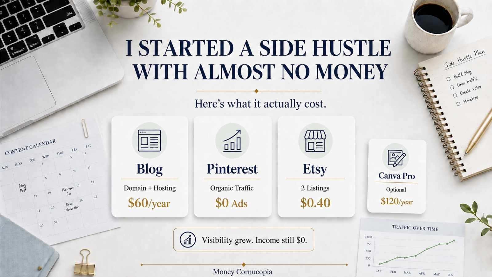 I Started a Side Hustle With Almost No Money. Here Is Exactly What I Spent